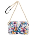 thumbnail image 2 of FORMRS Women Crossbody Purse with Chain Strap Vegan Leather Shoulder Handbag, Musical Pattern, 2 of 7
