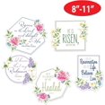 thumbnail image 2 of Beistle 10 Piece Cardstock Paper He is Risen Cut Outs Easter Religious Party Decor, 8" - 11", Multicolor, 2 of 5