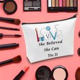 thumbnail image 4 of LEVLO Dental Cosmetic Make Up Bag Dental Hygienist Gift She Believed She Can Do It Makeup Zipper Pouch Bag For Dentist Dentistry Assistant, 4 of 4