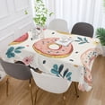 thumbnail image 2 of Yayeee Tablecloths for Rectangular Tables 60 x 108 inch Party Table Cover, Pink Donut, 2 of 6