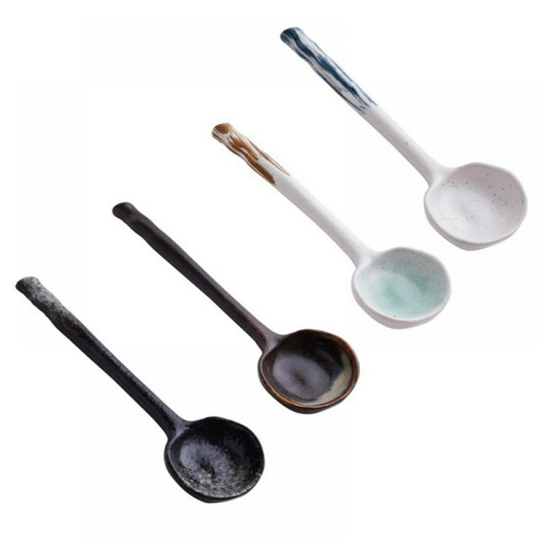 CHANSHOVA Chinese retro style Bump texture Ceramic Long spoon China  porcelain Coffee soup spoon Tableware Kitchen utensils H572 - AliExpress