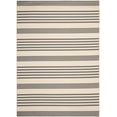 thumbnail image 3 of Safavieh Courtyard Collection CY6062 Stripe Indoor/ Outdoor Non-Shedding Stain Resistant Patio Backyard Area Rug, 8' x 10', Grey / Bone, 3 of 4