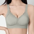 thumbnail image 2 of DDAPJ pyju Womens Seamless T-Shirt Bras Wireless Comfy Everyday Bra Scalloped V-Neck Lace Bralette Full Coverage Push Up Bras Green XXL, 2 of 7