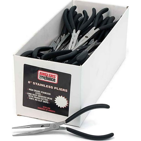 

Anglers Choice SP-Pack-836 Longnose Plier POP Kit 8-Inch Stainless Steel/Vinyl Grips