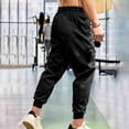 thumbnail image 5 of zejinsd Jogger Sweatpants for Men Casual Fashion Solid Color Leisure Relaxed Fit Cargo Pants Elastic Waist Drawstring Joggers Pants, 5 of 7