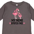 thumbnail image 4 of Inktastic My Mimi Loves Me Flamingo Girls Long Sleeve Toddler T-Shirt, 4 of 5