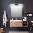 thumbnail image 3 of TWCE - 40cm L&aacute;mpara LED de tocador, 8W 6000K Aplique de ba&ntilde;o, l&aacute;mparas negro modernas para ba&ntilde;o para gabinetes Tocador, 3 of 7