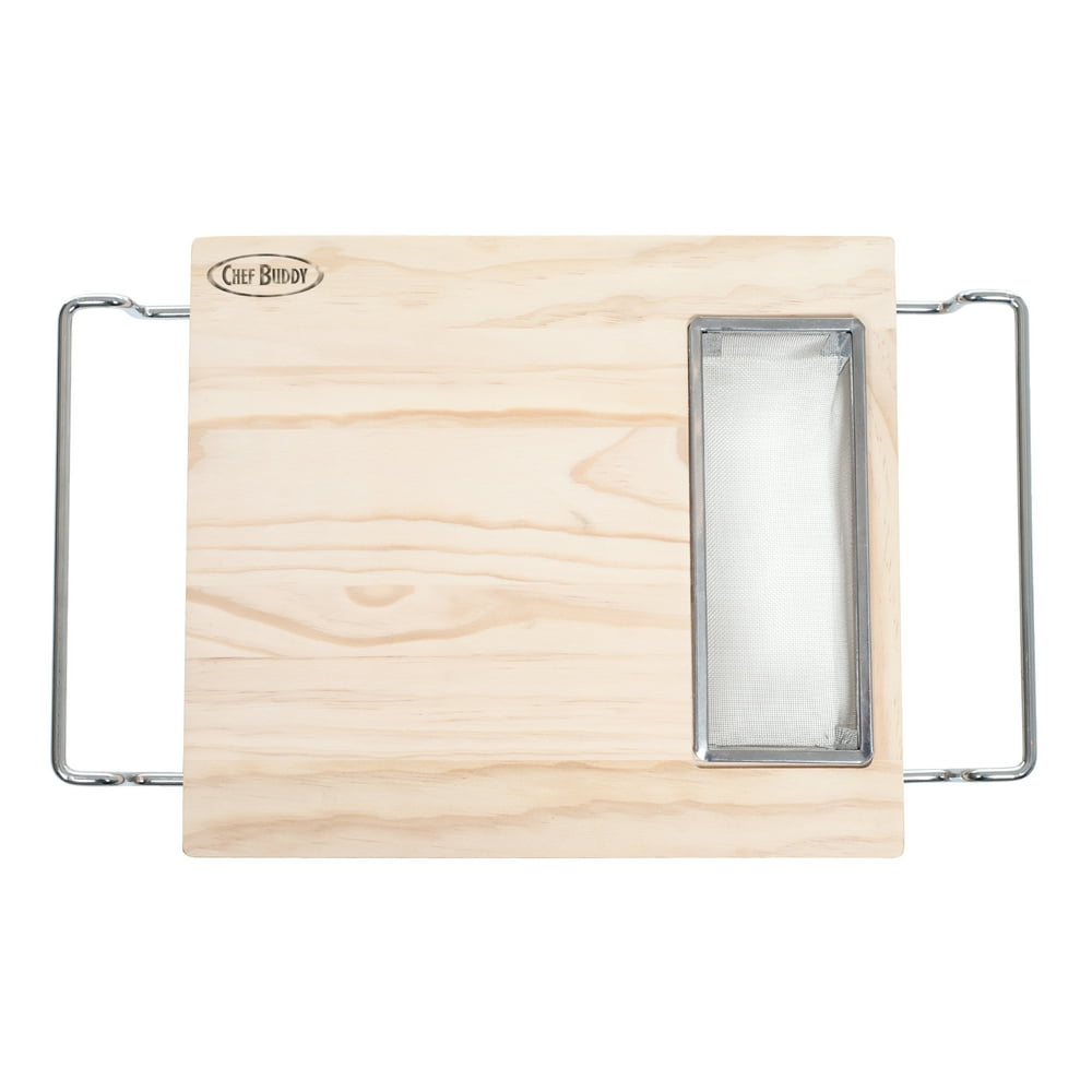 Over the Sink Wood Cutting Board by Chef Buddy