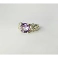 thumbnail image 2 of HeartsAndYou 2ct Natural Amethyst Engagement Ring 100% 14k SOLID Yellow Gold Knot Split Band, 2 of 9