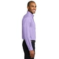 thumbnail image 3 of Port Authority Tall Long Sleeve Shirt (TLS608) Bright Lavender, 3XLT, 3 of 6