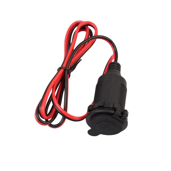 Car Cigarette Lighter 12V /24V Socket Waterproof Plug Adapter for Car Truck Motobike Boats with 60cm Cable