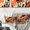 thumbnail image 2 of Designart "Cheetah Spots In Sunset Hues" Animal Throw Pillow - Traditional Pillow For Couch - Insert And Pillows Covers For Living Room Decor, 2 of 5