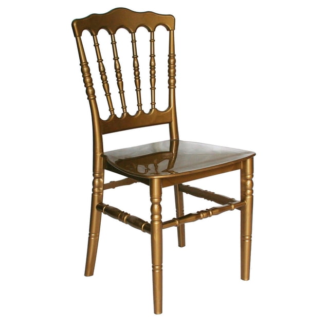 Silla Vintage para Eventos Apta para Exterior e Interior con Protección UV, realizada con Polipropileno Durable