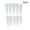 thumbnail image 3 of 500pcs 3 Colors False Nail Tips Long False Nail DIY Decoration Transparent, 3 of 7