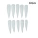 thumbnail image 1 of 500 Uds. Puntas de uñas postizas de 3 colores, uñas postizas largas, decoración DIY transparente, 1 of 8