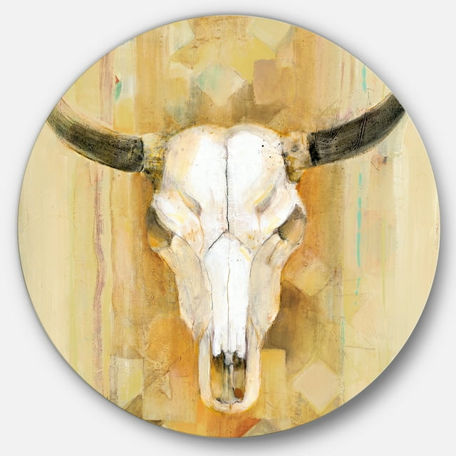 Designart 'His southwest bones' Art Mural Cercle en Métal Glamour