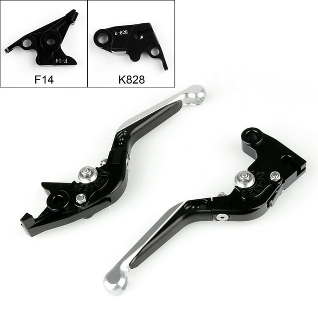 Adjustable Folding Extendable Brake Clutch Levers For Kawasaki ZX Z1000 ZZR Silver
