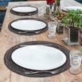 thumbnail image 4 of Gold Black Beaded Placemats Set of 2 for Dining Coffee Table Scratch Heat Stain Resistant Charger Kitchen Decor Durable Tablemats - Fall Autumn Thanksgiving Holiday - 14 Inches, 4 of 7