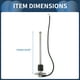thumbnail image 3 of Kit de unidad de envío de combustible y medidor Unique Bargains Longitud 275 mm Unidad de envío de combustible para barco Sensor de combustible marino Metal tono negro plateado 240-33 Ohm, 3 of 6