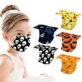 thumbnail image 4 of De Cubiertas Faciales Para Niños De Una Sola Vez De Halloween, 3 Capas, Cubiertas Bucales Transpirables Para Niños, Para La Escuela, Al Aire Libre, Halloween 50 Uds. Yuarrent HA038031-00, 4 of 6