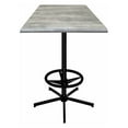 thumbnail image 2 of Holland Outdoor 42 in. Square Indoor/Outdoor Patio Dining Table with Foot Rest, 2 of 4