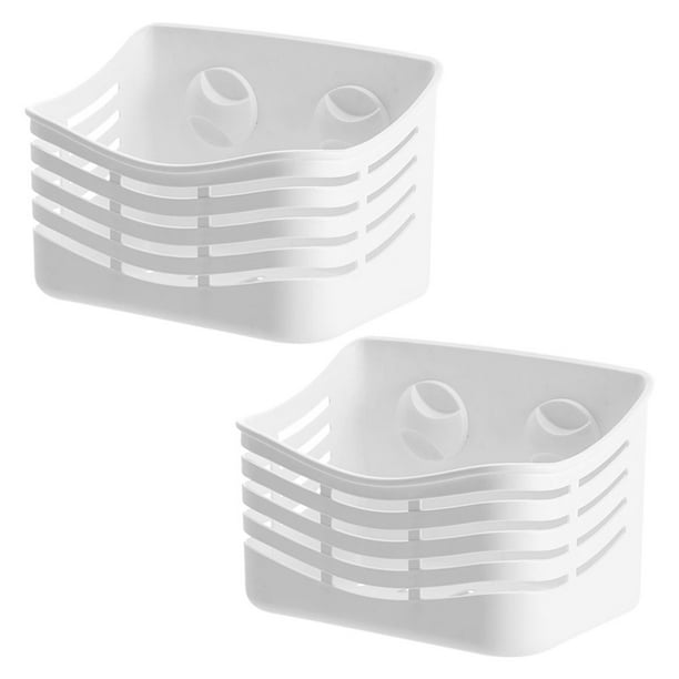 AURARMLET 2Ud Repisa Ducha De Pared Con Ventosas Y Orificios De Drenaje Para Y Cocina