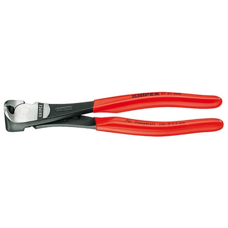 

Knipex 6701160 High Leverage End Cutting Nipper Black Atramentized Plastic Coated 6 1/4 In