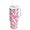 Pink Hearts Pattern, variant on 40 oz Tumbler With Handle Stainless Steel Insulated Tumbler With Lid for Car Cup Holder Emerald Green Hearts Pattern