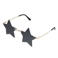 thumbnail image 3 of EeaseMX 1 par de gafas de fiesta de moda irregulares con forma de estrella, 3 of 8