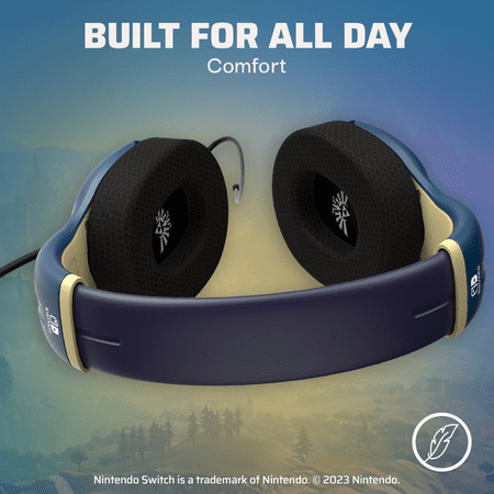 PDP - AIRLITE Wired Gaming Headset For Nintendo Switch, Nintendo Switch - OLED Model, & Nintendo Switch Lite - Brave Blue