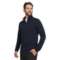thumbnail image 3 of Chaps Golf Men's & Big Men's Fleece Quarter Zip Pullover Sweater, Sizes S-5XL, 3 of 5