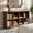 Cracked Oak, variant on iSunirm 8 Cube Storage Organizer with Charging Station, 3-Tier Farmhouse Wooden Cube Bookcase for Living Room, Entryway, Walnut
