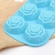 thumbnail image 4 of Molde de flores de silicona de 6 cavidades, juego de 3 piezas antiadherentes de silicona de grado alimenticio, molde de rosa gigante para gelatina de caramelo de chocolate, cubitos de hielo - rosas, 4 of 5