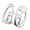 Silver, variant on Adjustable Copper Plated Heart Cutout Teeth Covers Convenient Accessory Decoration for Street Styles Lovers Wear