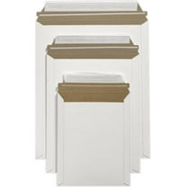 LUXPaper 7 x 9 Cardboard Mailers, White, 250/Pack