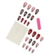 thumbnail image 2 of Uñas postizas con forma de corazón de rosa. Decoración de uñas con diseño de gota de agua. Parche para uñas., 2 of 6
