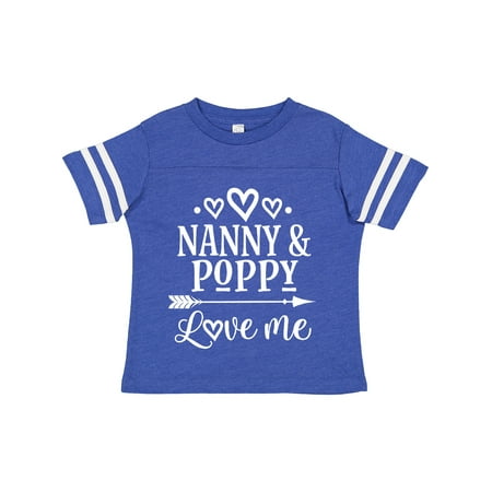 

Inktastic Nanny and Poppy Love Me Granddaughter Gift Toddler Boy or Toddler Girl T-Shirt