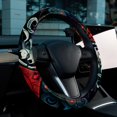 thumbnail image 6 of Hearts Battle 14.5 Inch Printing PVC Leather Auto Accessories Steering Wheel Cover Car Wheel Covers, 6 of 6