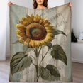thumbnail image 5 of Sunflower Blanket Bed Blanket Throw Blanket Lightweight Cozy Plush Blanket for Bedroom Living Rooms Sofa Couch Gifts for Kids Adults All Season 40"x50", 5 of 6