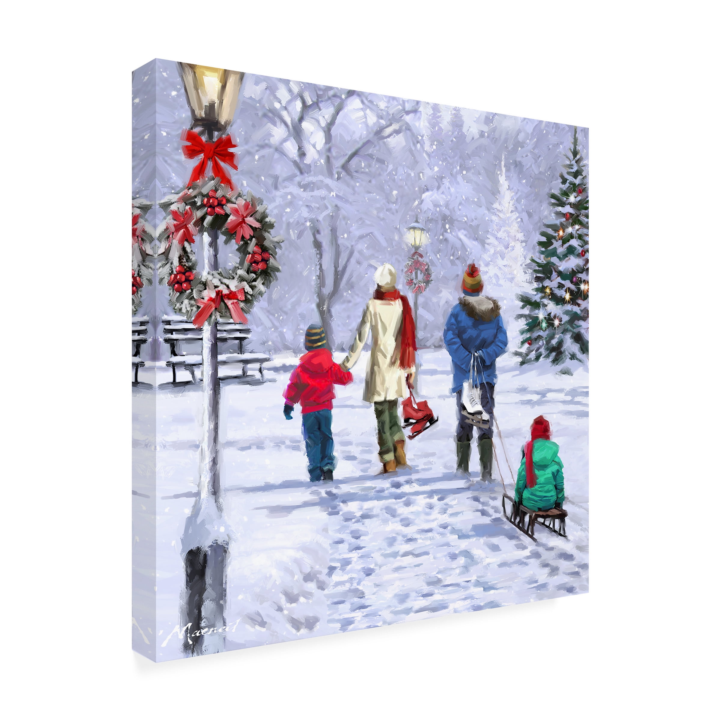 The Macneil Studio 'Skaters Returning' Canvas Art