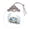 I, variant on Beautynvta Clear Round Easter Ornaments, 2D Flat Crystal Glass Pendant with Blue Eggs Forest Animals Pattern, Spring Holiday Hanging Decor for Easter Tree, Wall, Window, Silver