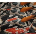 thumbnail image 4 of oneOone Cotton Jersey Black Fabric Koi Fish Ocean Fabric For Sewing Printed Craft Fabric By The Yard 58 Inch Wide, 4 of 4