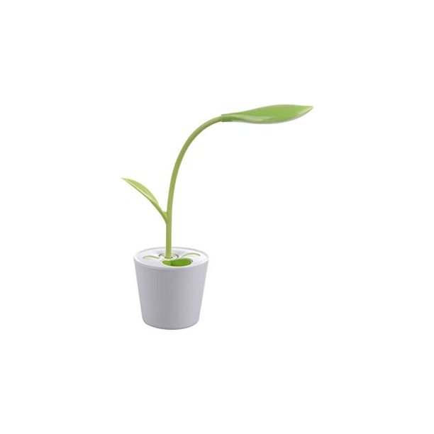 Lámpara de noche LED USB, 3 modos de iluminación, lámpara de escritorio, lámpara de mesa, ideal para leer, forma de planta original, verde y relajante, multifunción, reduce la fatiga visual Dontodent Kuyhfg Sin marca