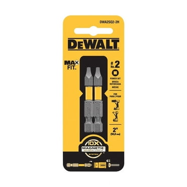 DeWalt MAXFIT Square #2 x 2 in. L Power Bit S2 Tool Steel 2 pc. - Case Of: 5; Each Pack Qty: 2; Total Items Qty: 10