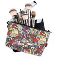 thumbnail image 3 of LOOMILOO Small Toiletry Bags for Women, Adorable Roomy Makeup Pouch Travel Water Resistant Cosmetic Purse Accessories Organizer Gift(Modern Abstract 55617), 3 of 3