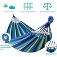 thumbnail image 4 of 80.7"L X 61" Hammocks Portable Camping Hammock with Two Anti Roll Balance Beam and Sturdy Tree Straps for Camping, Patio, Backyard, Outdoor, 4 of 8