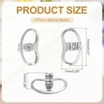 thumbnail image 2 of Uxcell Earring Backs Replacements, Large Metal Earring Support Lifter Backing with Butterfly Locking for Heavy Studs Droopy Ears Earlobe (Silver Tone, Pack of 4), 2 of 6