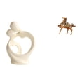 thumbnail image 1 of Colección de esculturas artísticas de resina para escritorio, armario, decoración del hogar, regalo de aniversario, adorno de caballo vintage, estante, 1 of 8