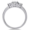 thumbnail image 3 of Pompeii 1/4 Ct Three Stone Lab Grown Diamond Engagement Ring 10k White Gold, 3 of 6