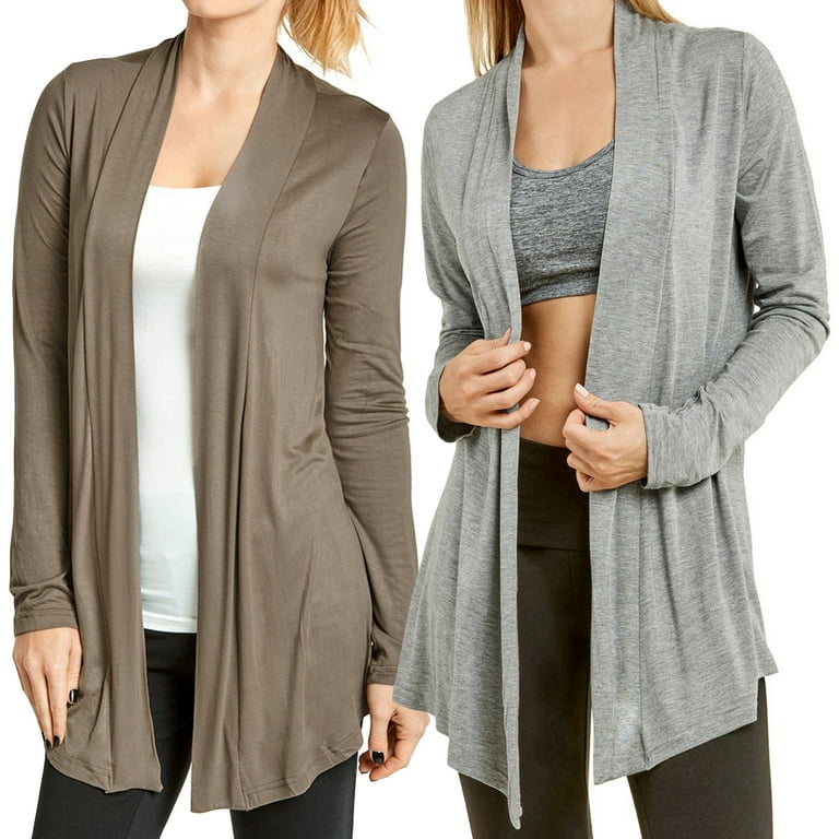 Buy Cardigan long sleeve Grand Prix CONTEMPORARY (90%viscose, 10%elastane,  gray, XS) at the Grand Prix store